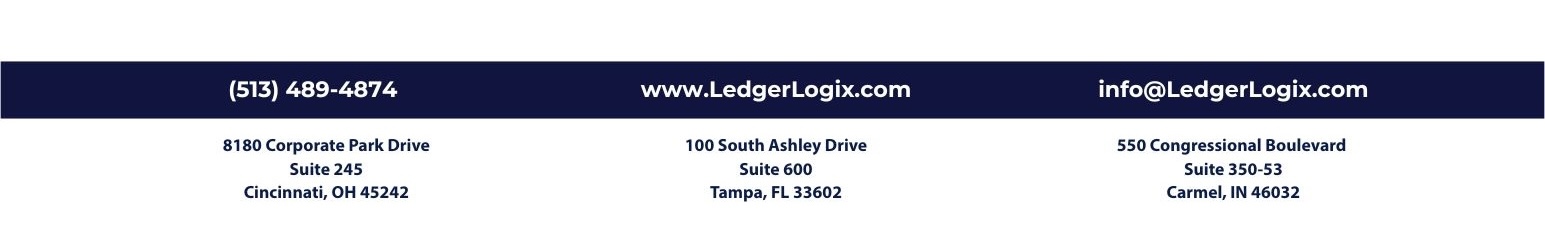 LedgerLogix Letterhead V4 – Sample 4a LedgerLogix Footer