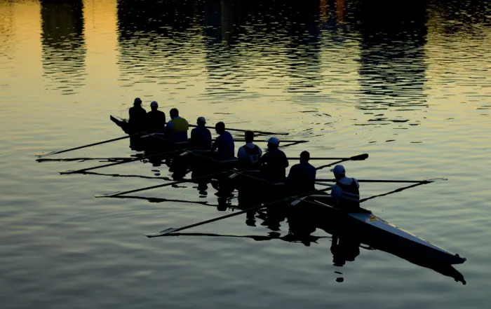 Home a rowing crew in sync a rowing crew in sync